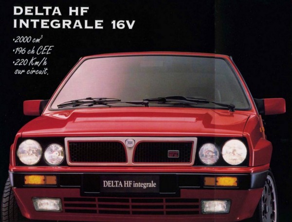 1989 Lancia Delta HF Integrale 16V red front view